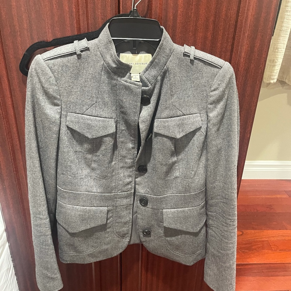 Blazer gray Military style
